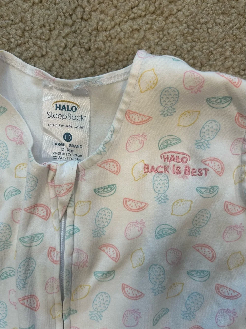 2 HALO SleepSacks Wearable Blankets Size Large 12-18 Months